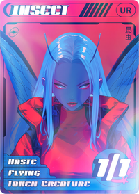 Insect Blue Red Foil - Alfies