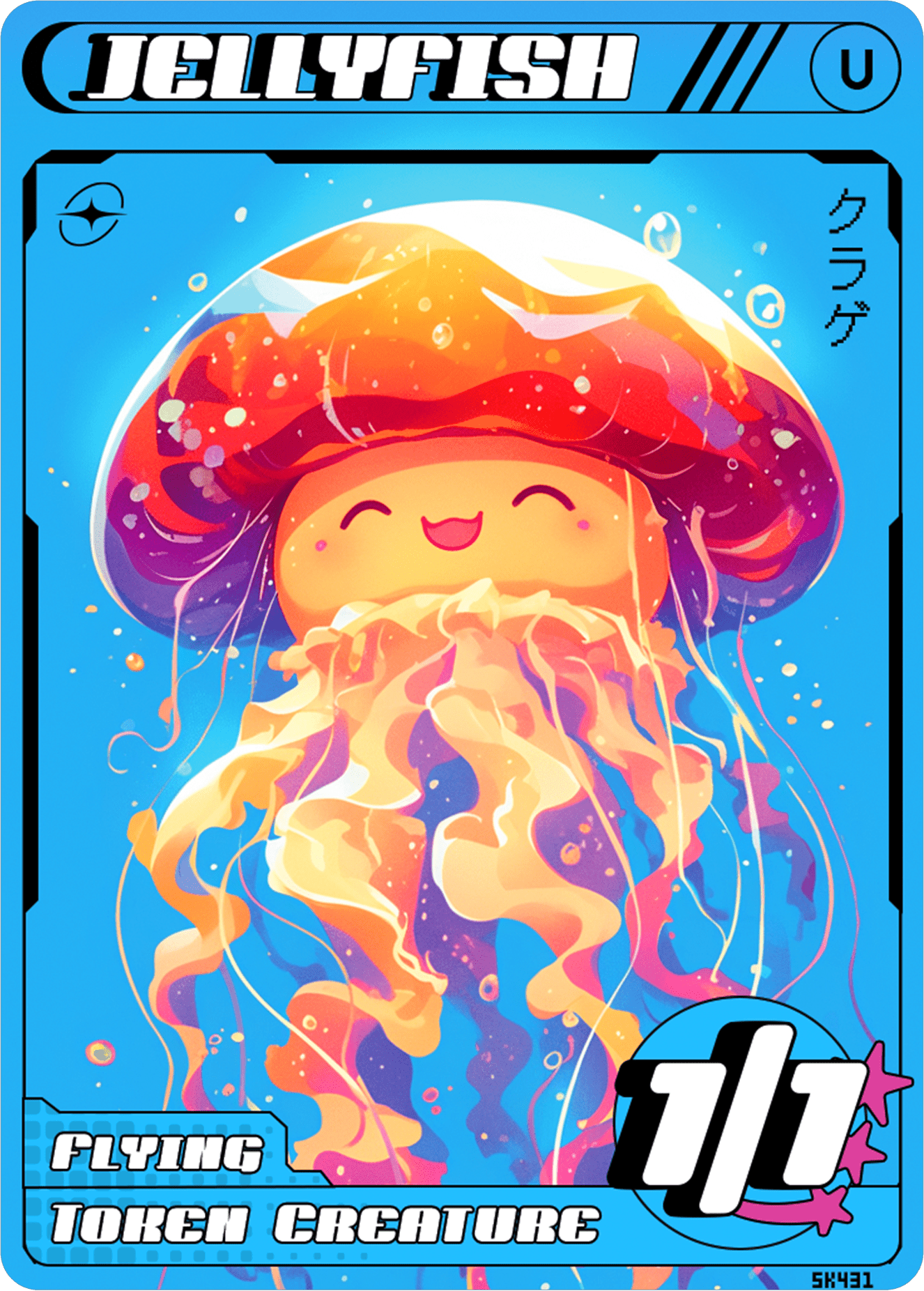 Jellyfish token Magic mtg | Custom Anime Style | Alfies!