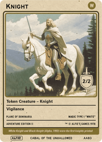 Knight 2/2 White - Alfies