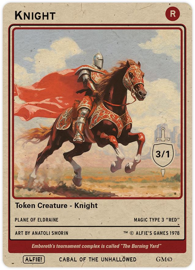 Knight Red 3/1 - Alfies