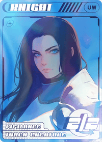 Knight White & Blue Foil - Alfies
