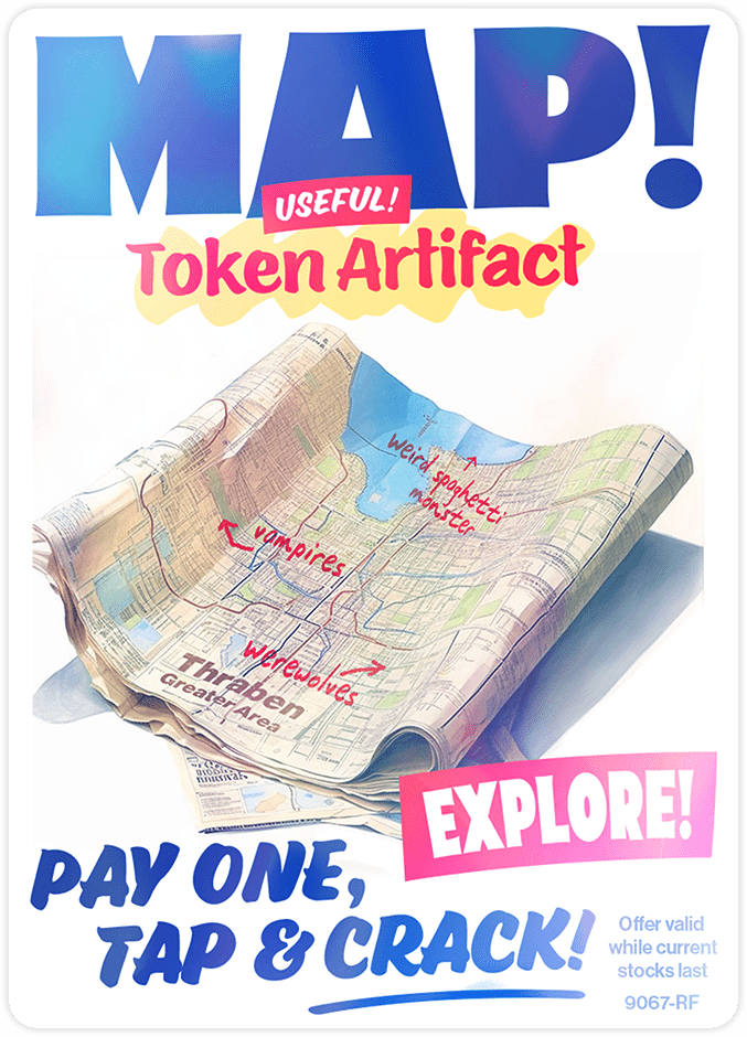 Map Foil token Magic mtg | Unique Style | Alfies!
