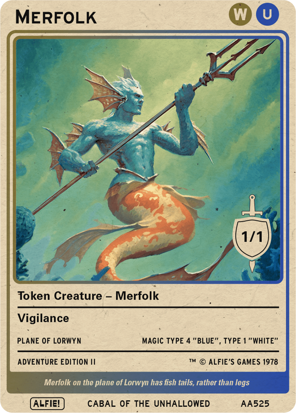 Merfolk Blue White - Alfies