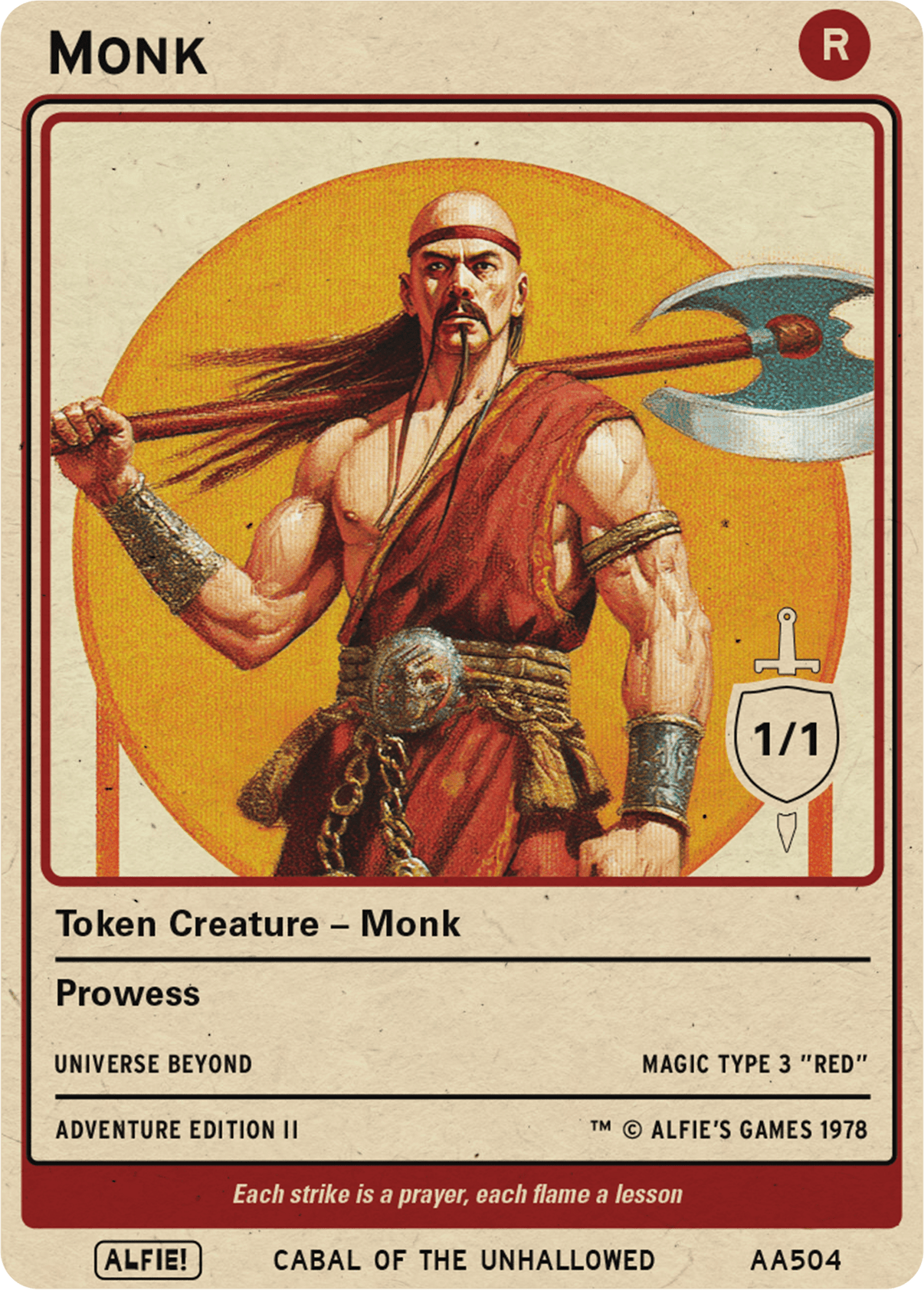 Monk Red Prowess - Alfies