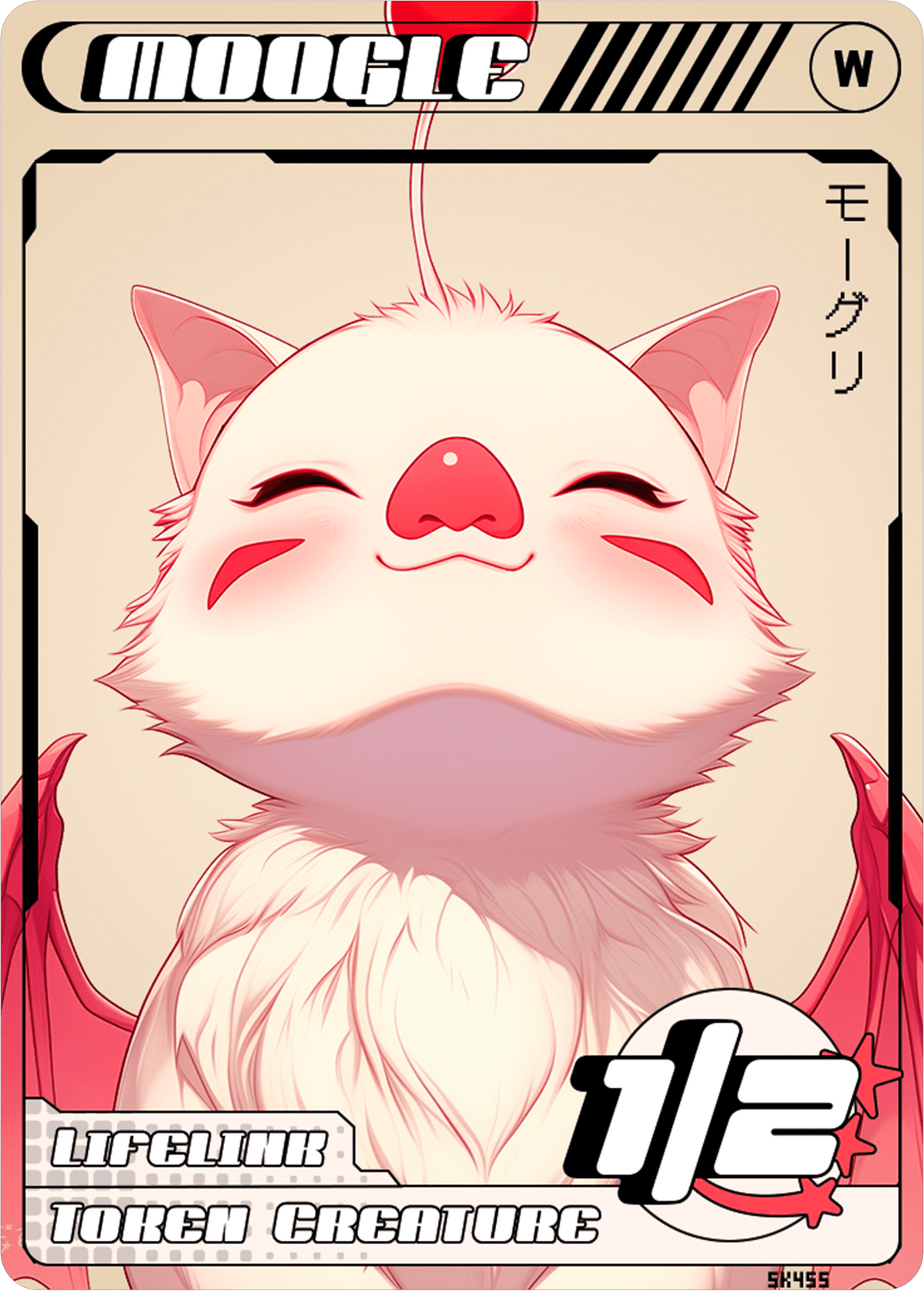 Moogle Magic Moogle token Magic mtg | Custom Anime Style | Alfies!