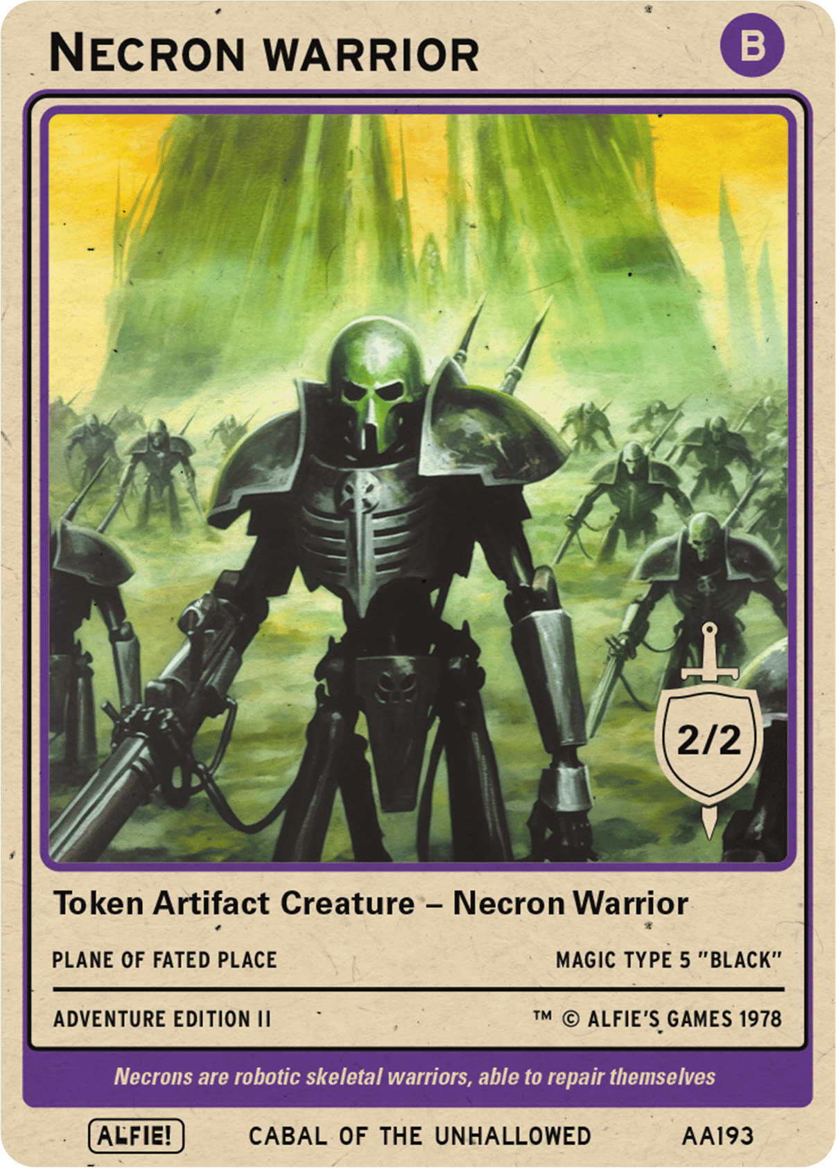 Necron Warrior - Alfies
