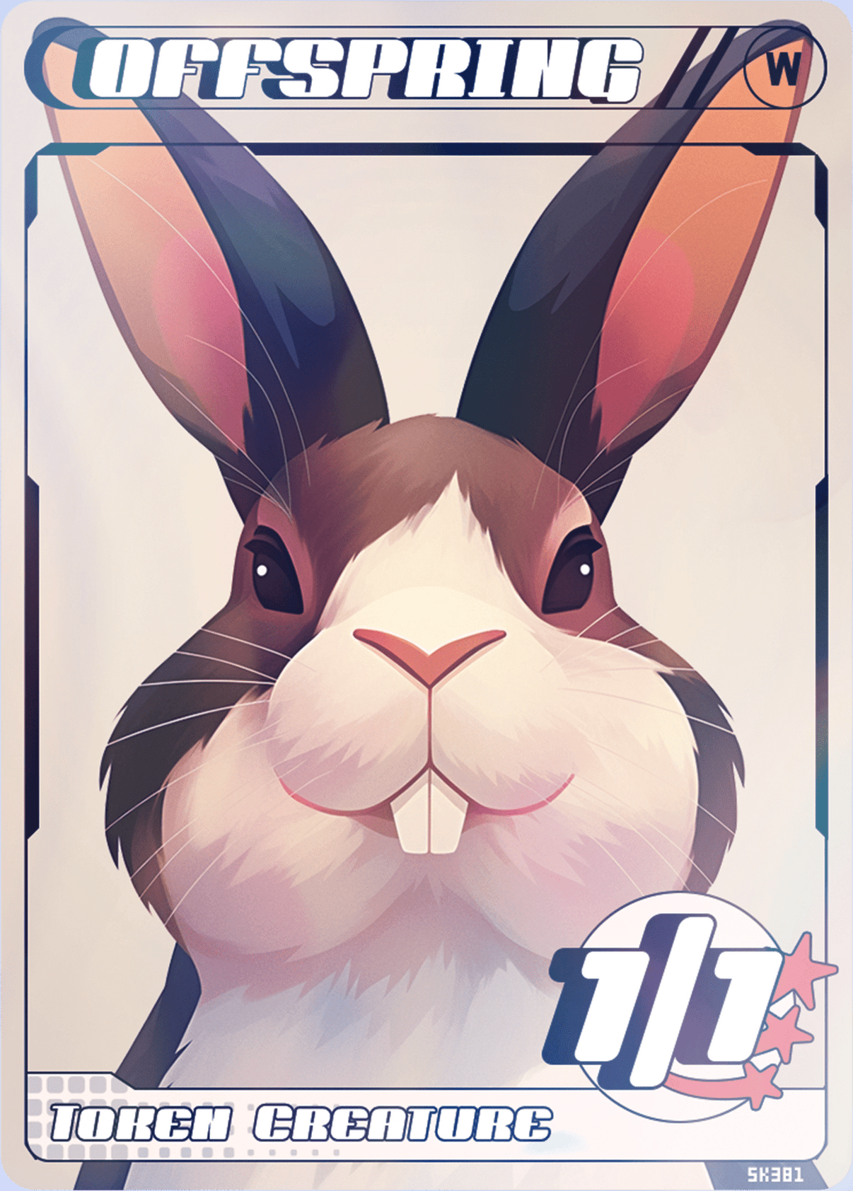 Offspring Rabbit White Foil - Alfies