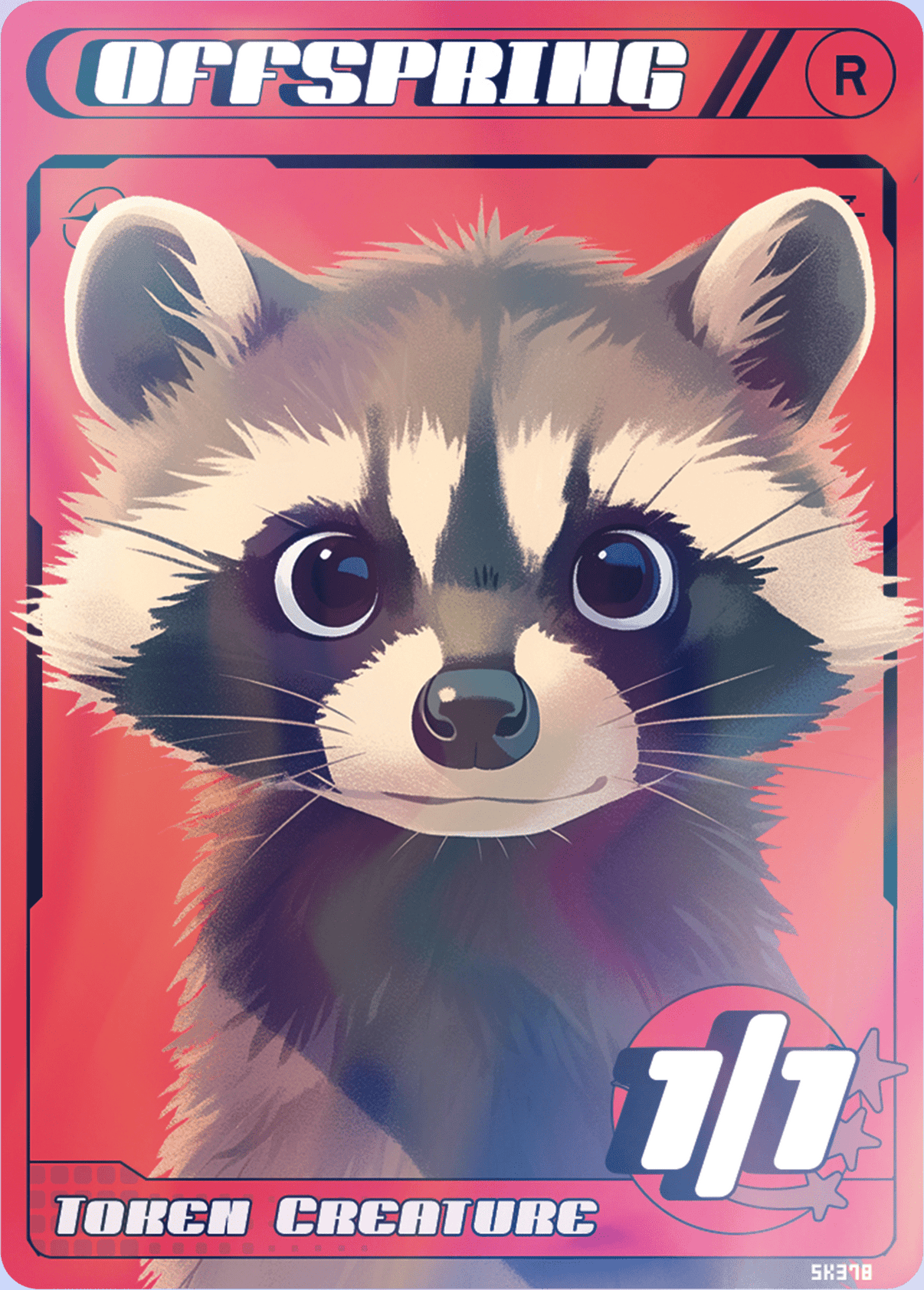 Offspring Raccoon Red Foil - Alfies
