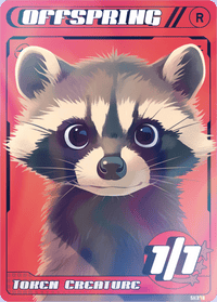 Offspring Raccoon Red Foil - Alfies