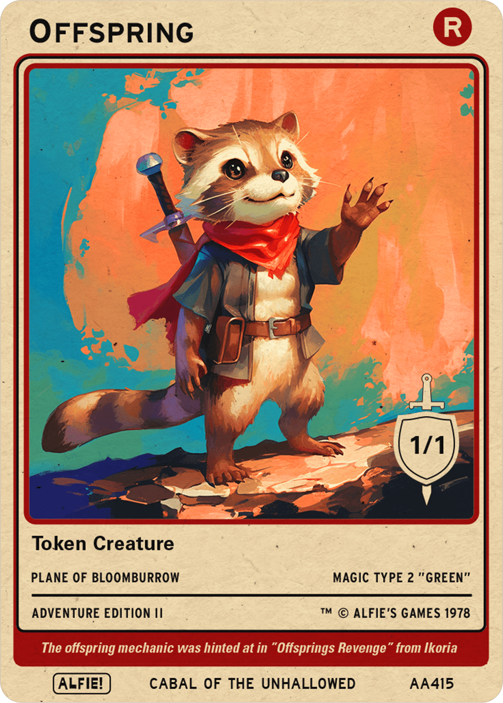 Offspring Raccoon - Alfies