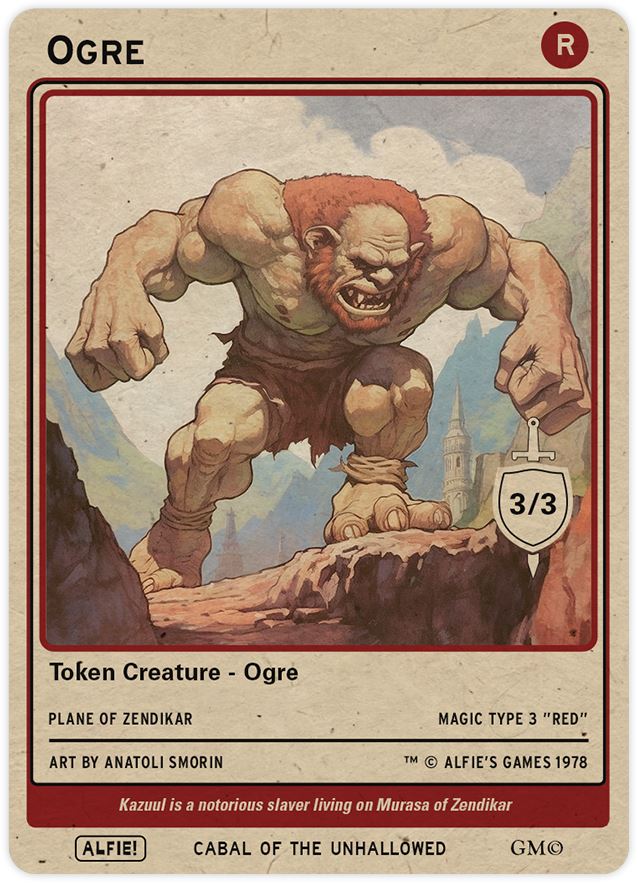 Ogre 3/3 - Alfies