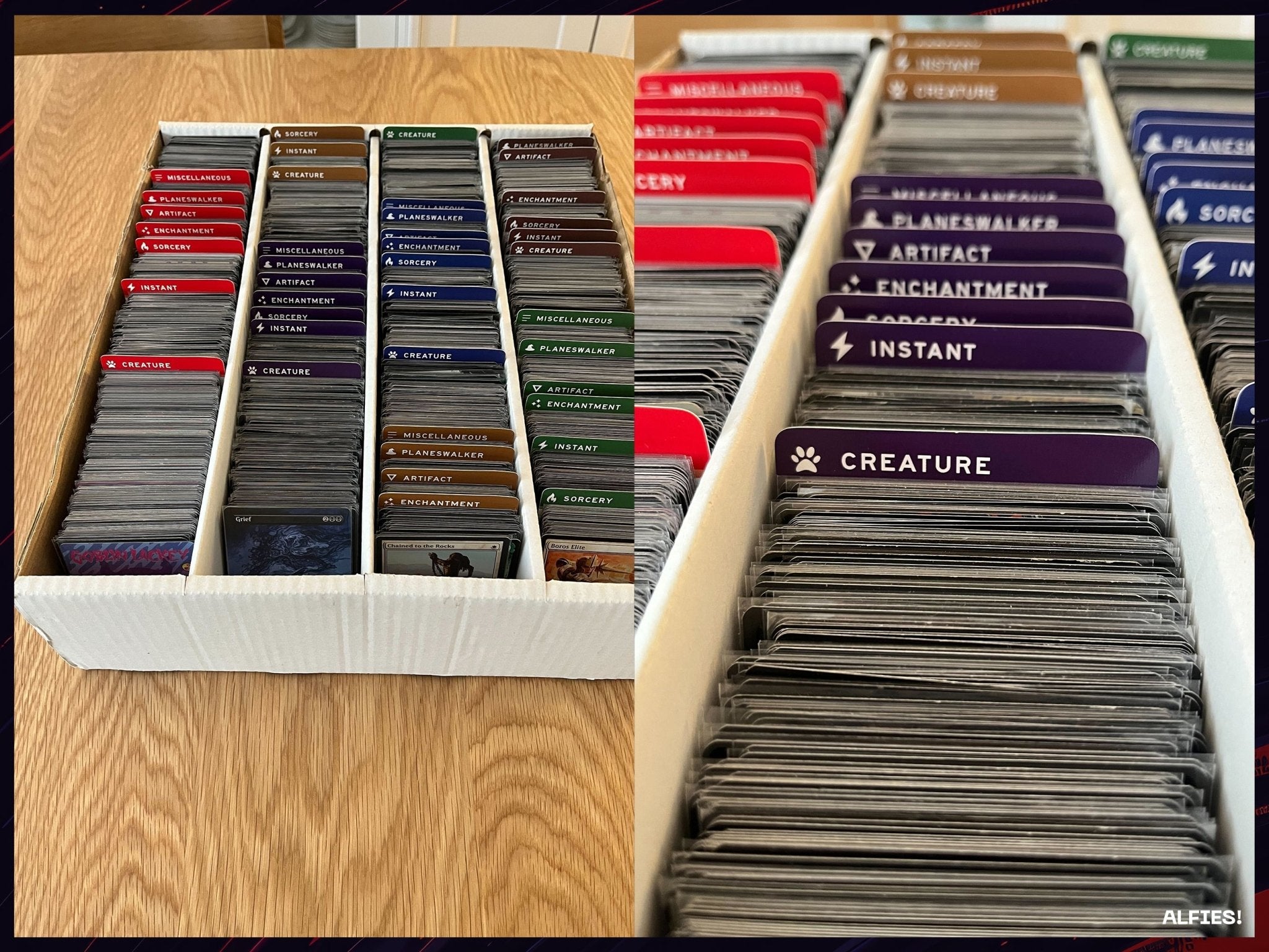 Organizer Card Dividers - Alfies