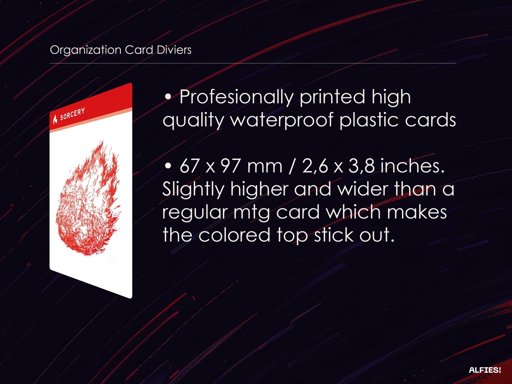 Organizer Card Dividers - Alfies