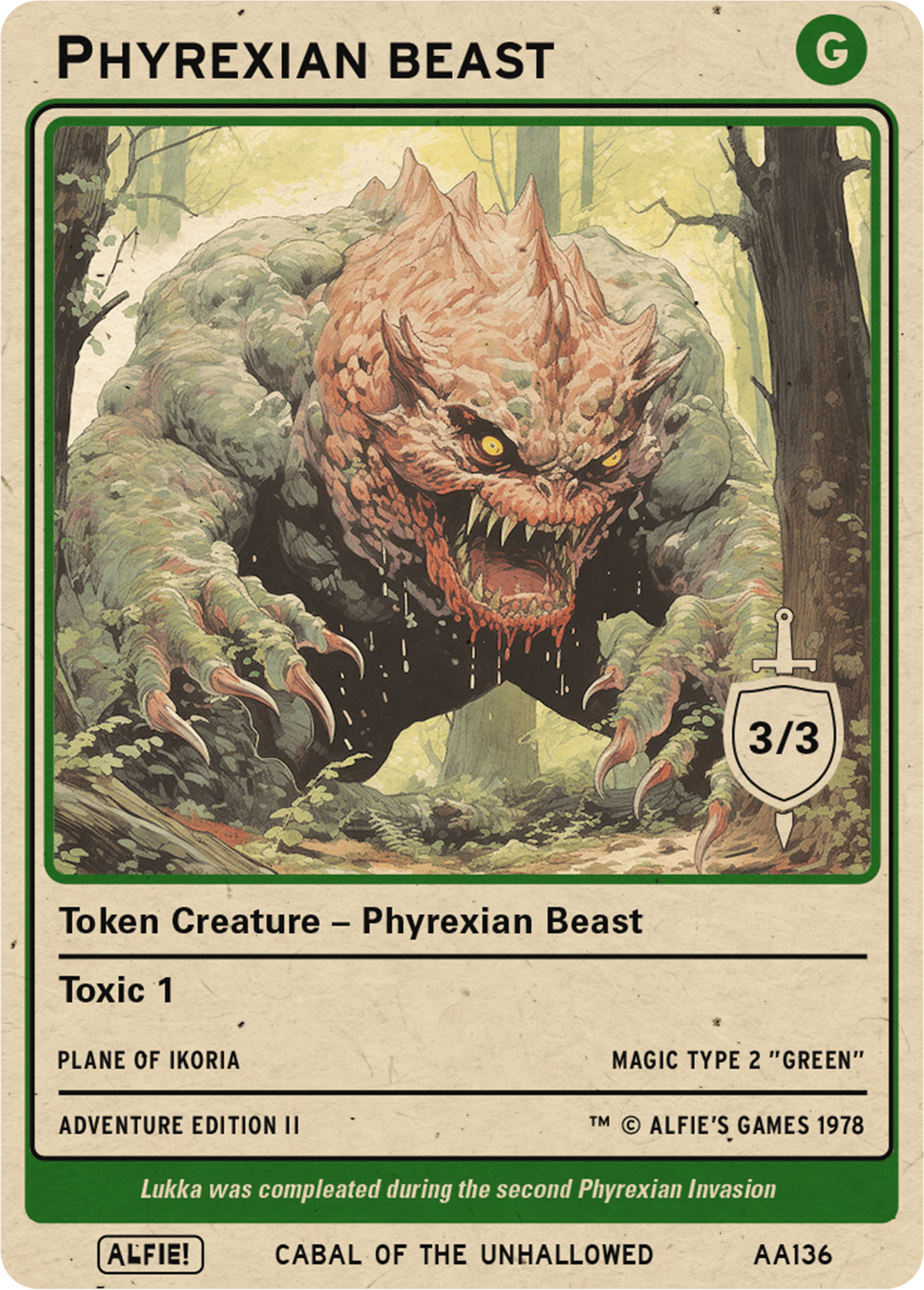 Phyrexian Beast 3/3 - Alfies