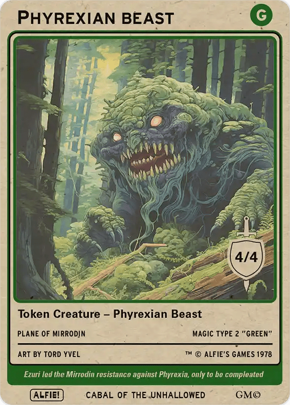 Phyrexian Beast 4/4 - Alfies