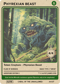 Phyrexian Beast 4/4 - Alfies