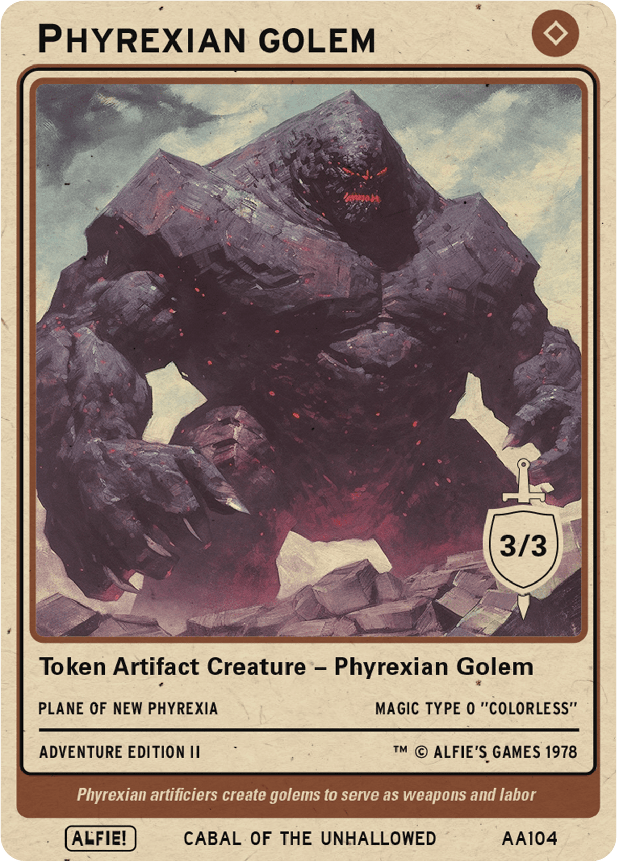 Phyrexian Golem - Alfies