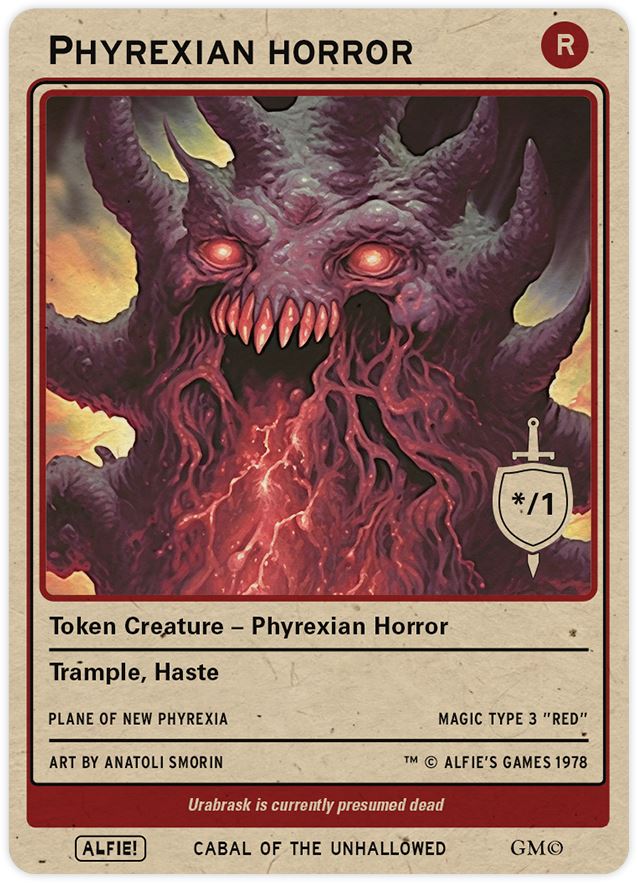 Phyrexian Horror Red - Alfies