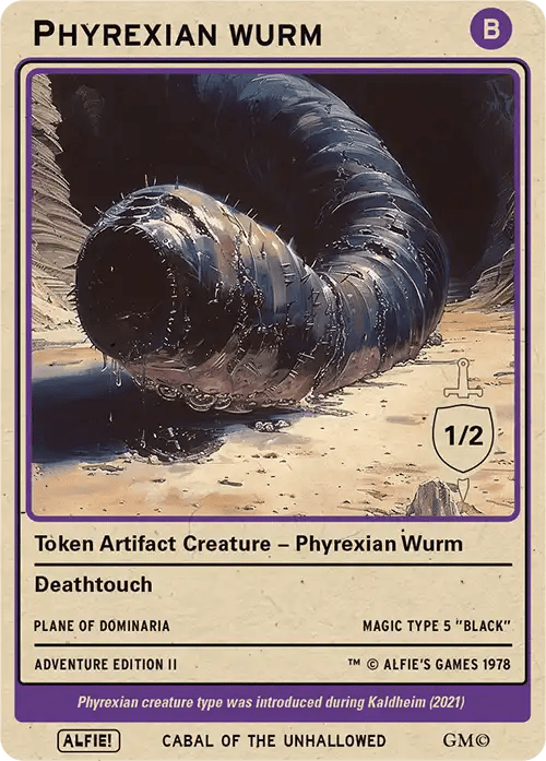 Phyrexian Wurm Deathtouch - Alfies