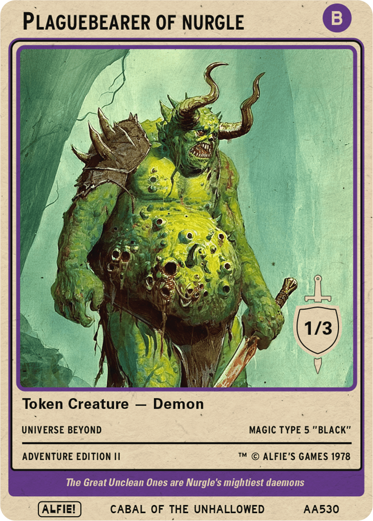 Plaguebearer of Nurgle - Alfies