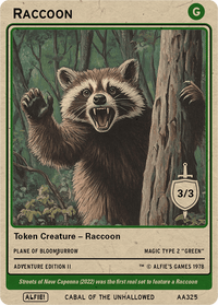 Raccoon - Alfies