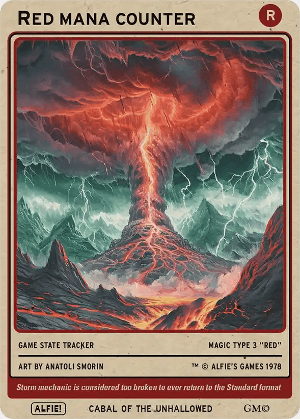 Red Mana Counter - Alfies