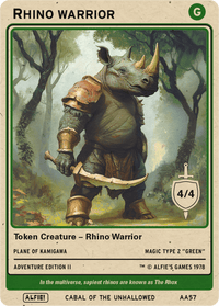 Rhino Warrior - Alfies