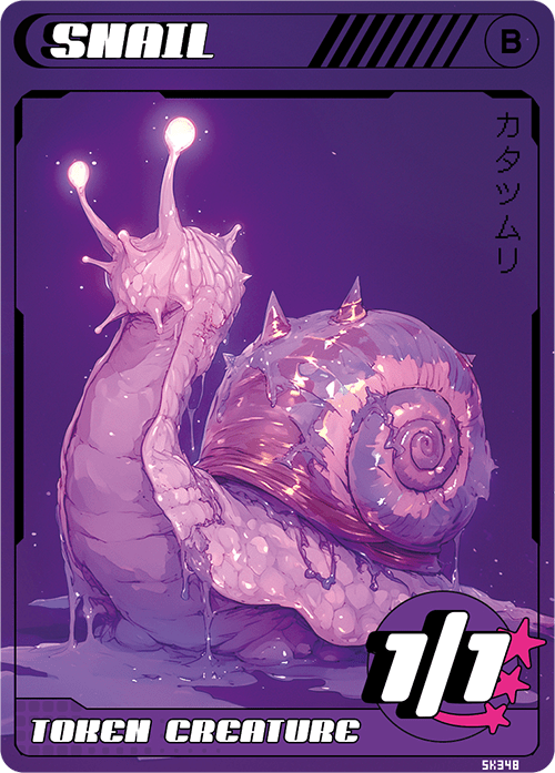 Snail token Magic mtg | Custom Anime Style | Alfies!