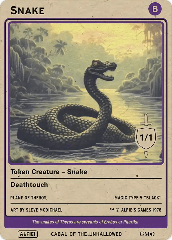 Snake 1/1 Black - Alfies
