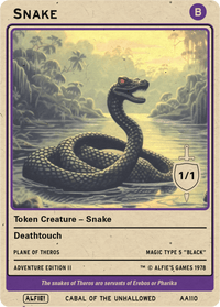 Snake 1/1 Black - Alfies