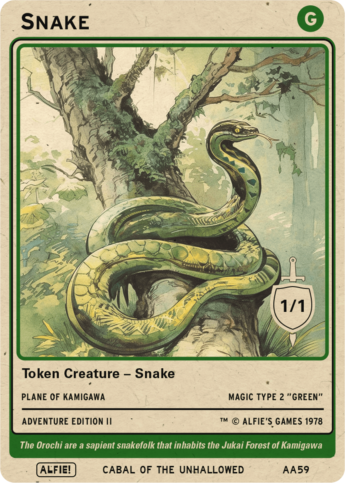 Snake Green - Alfies