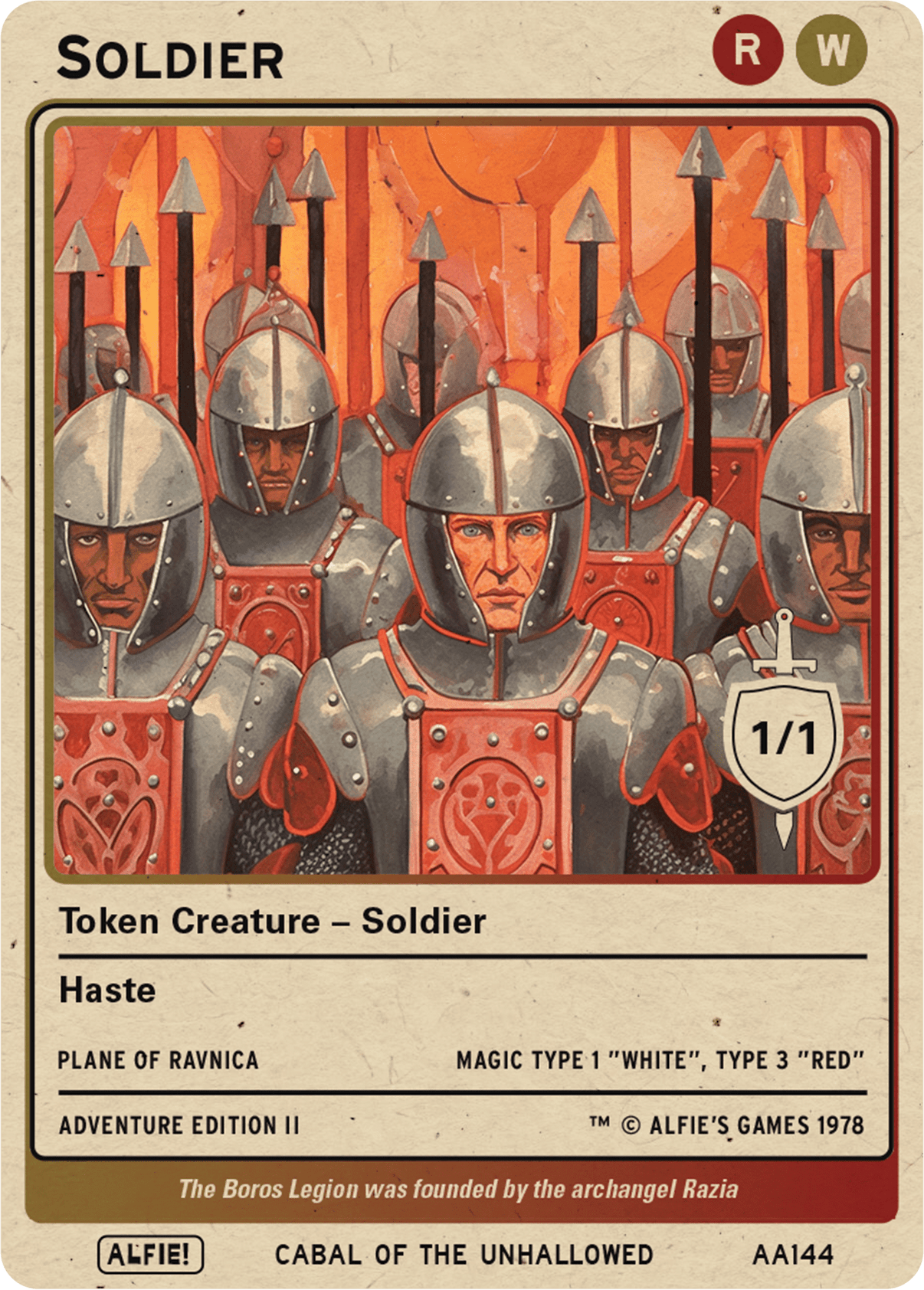 Soldier Red White - Alfies