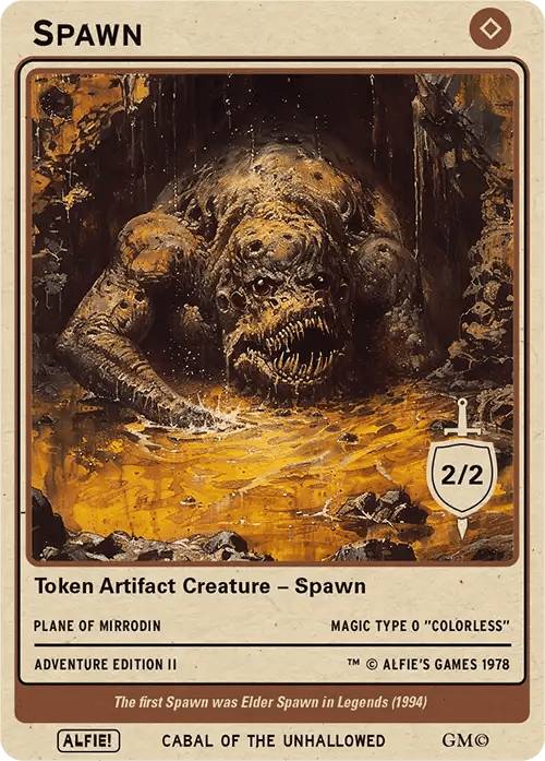 Spawn token Magic mtg | Custom Retro Style | Alfies!