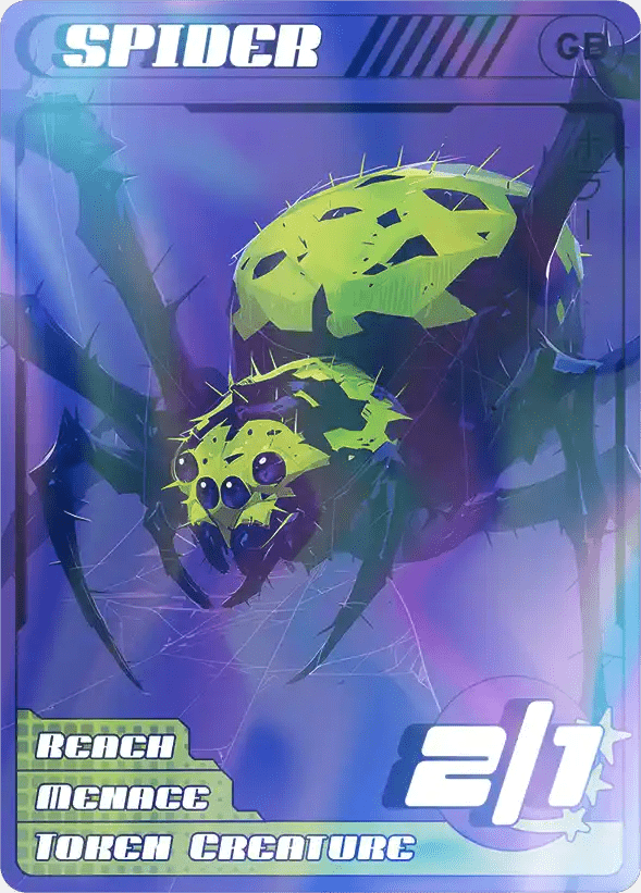 Spider Black & Green Foil - Alfies