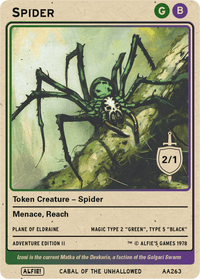 Spider Black Green - Alfies