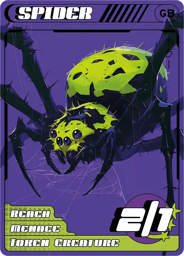 Spider Black & Green - Alfies