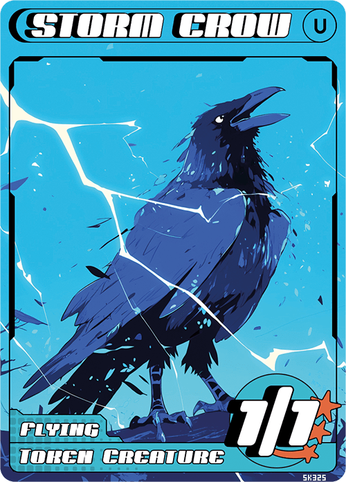 Stormcrow token Magic mtg | Custom Anime Style | Alfies!