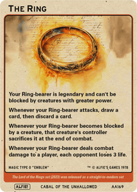 The One Ring token Magic mtg | Custom Retro Style