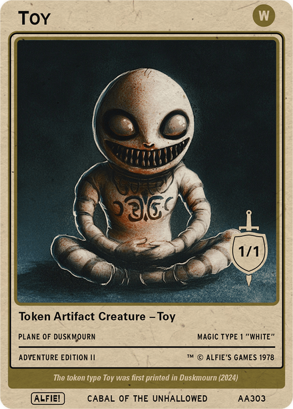Toy Magic token Magic mtg | Custom Retro Style | Alfies!