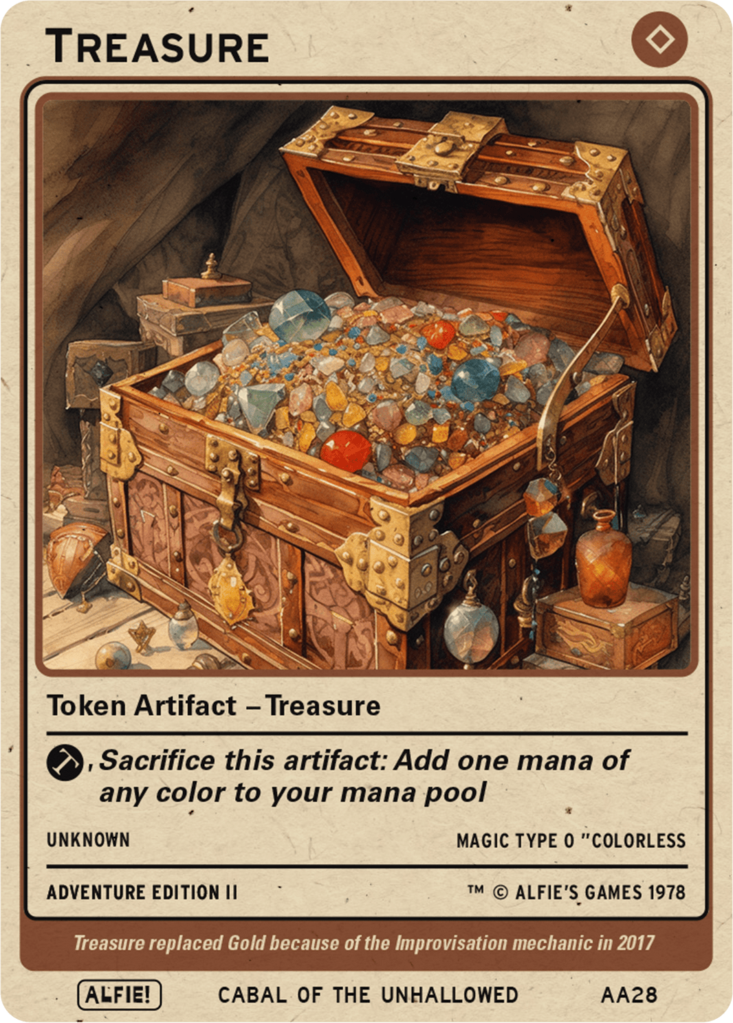 Old School Beautiful Magic: The Gathering Tokens – Alfies