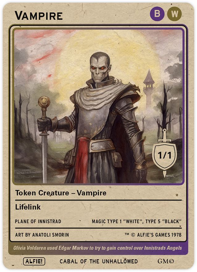 Vampire Black White - Alfies