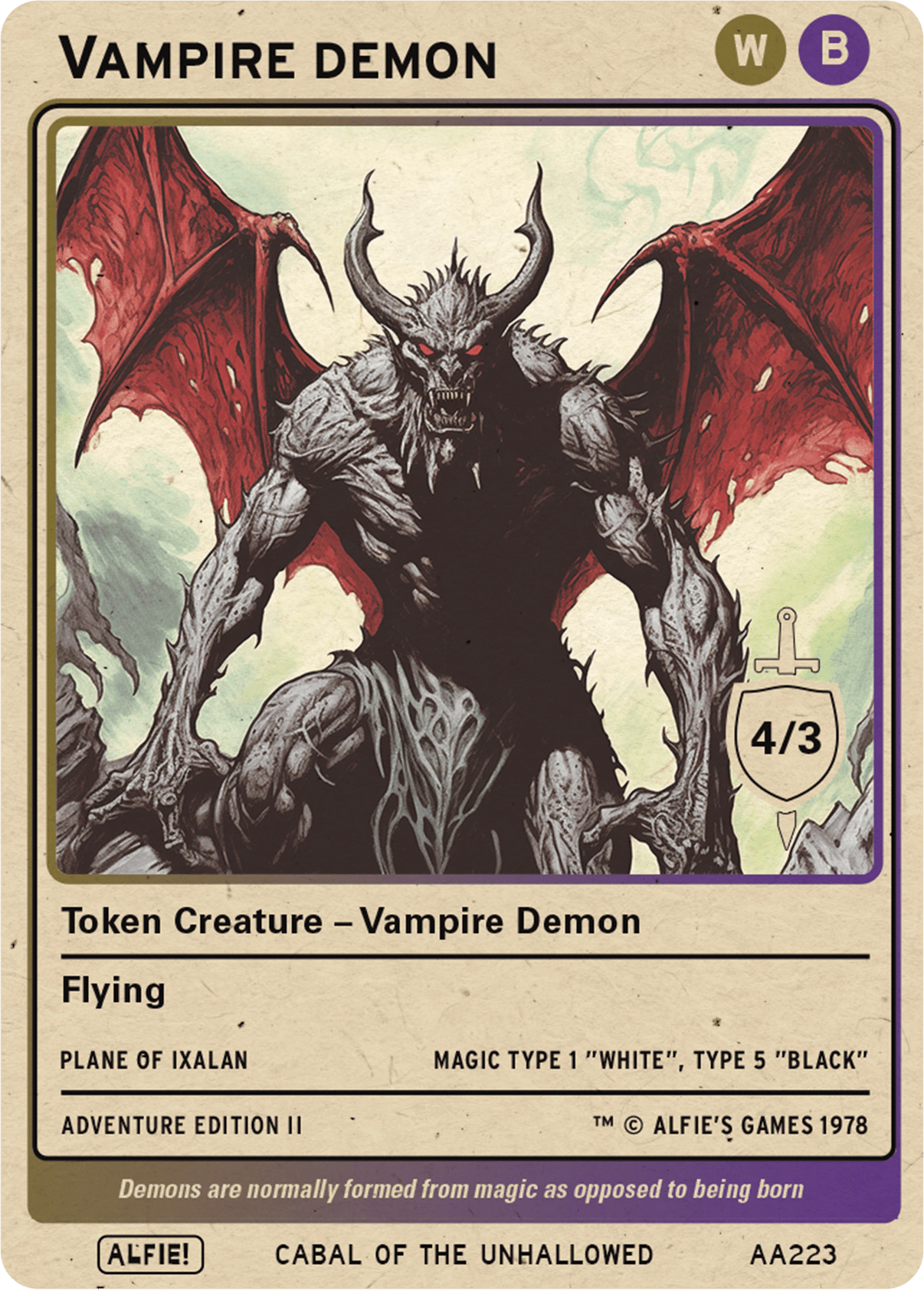 Vampire Demon 4/3 - Alfies