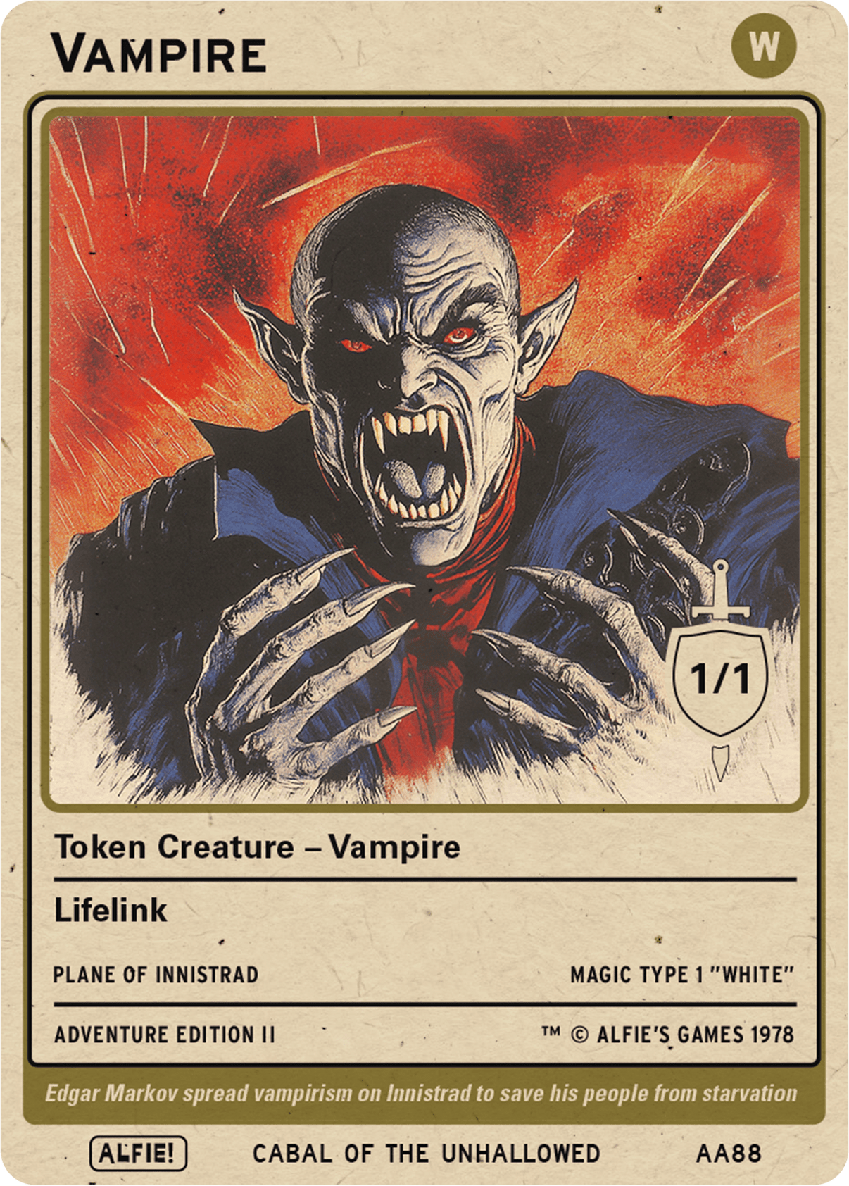 Vampire White 1/1 - Alfies