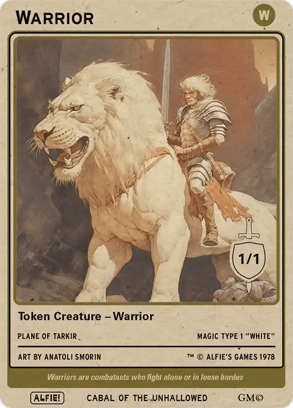 Warrior - Alfies