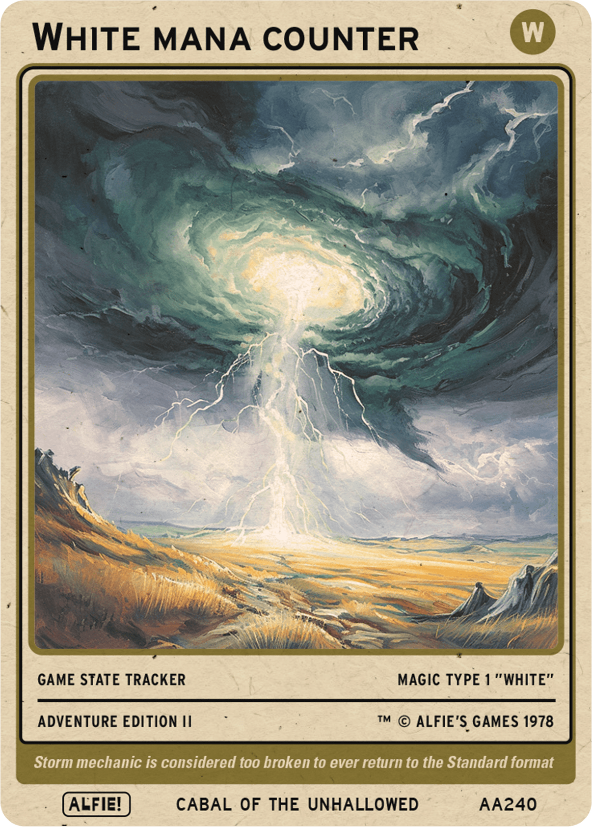 White Mana Counter - Alfies