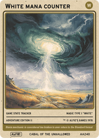 White Mana Counter - Alfies