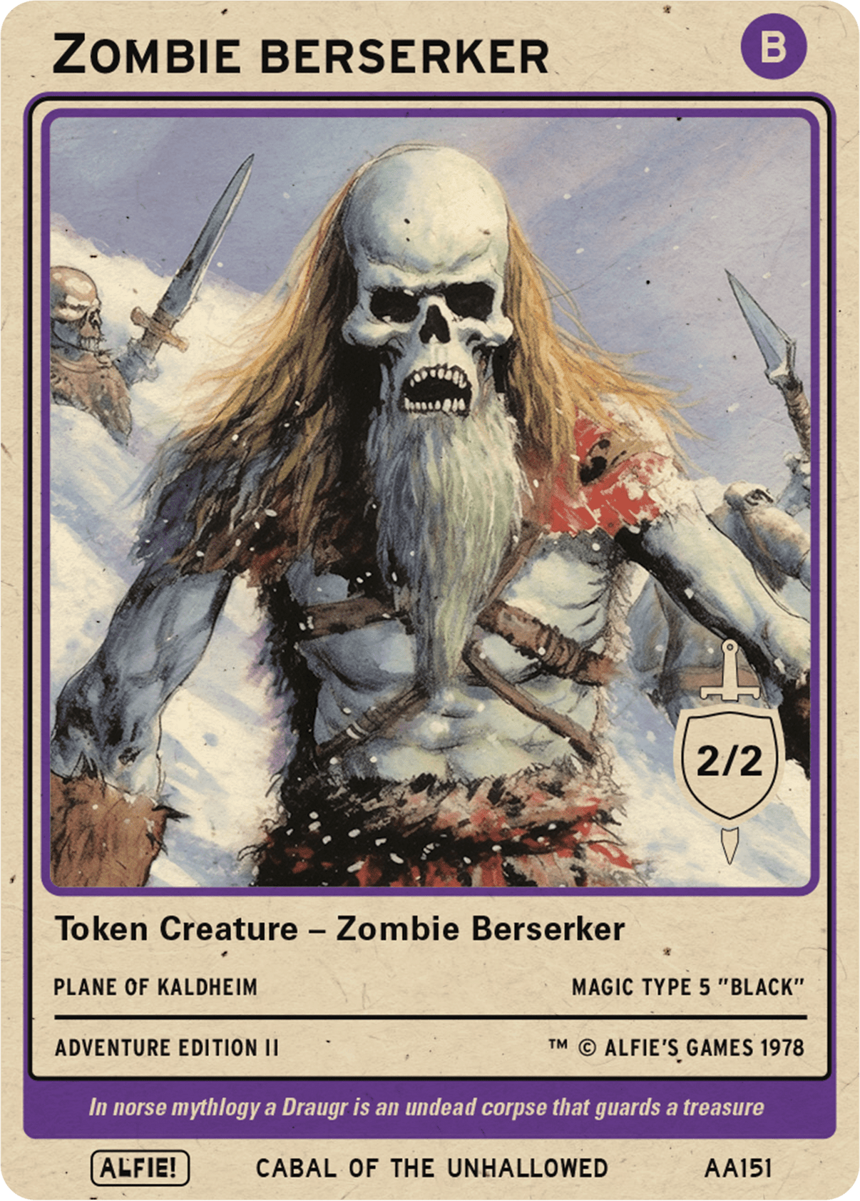 Zombie Berserker - Alfies