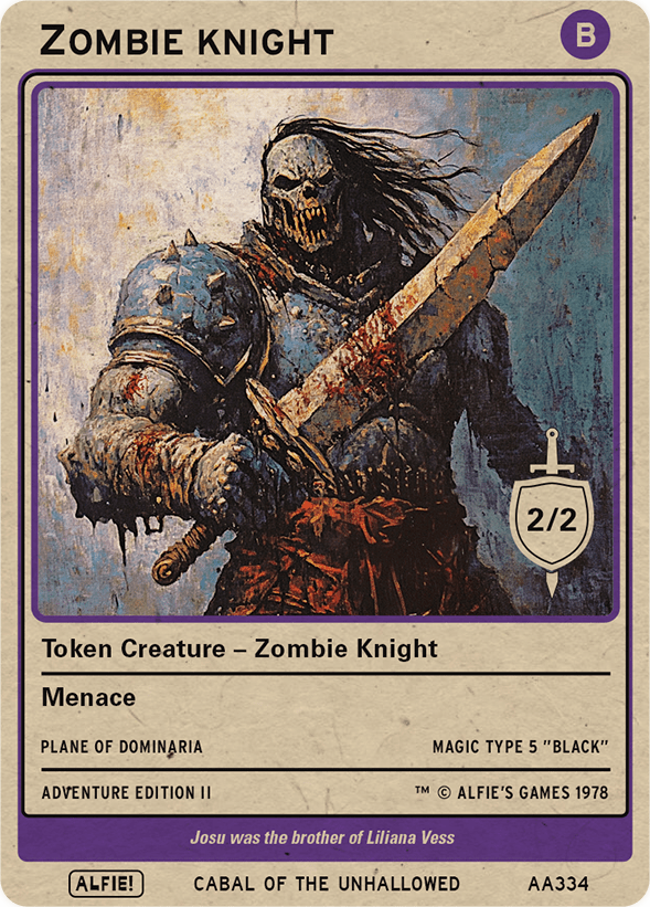 Zombie Knight - Alfies